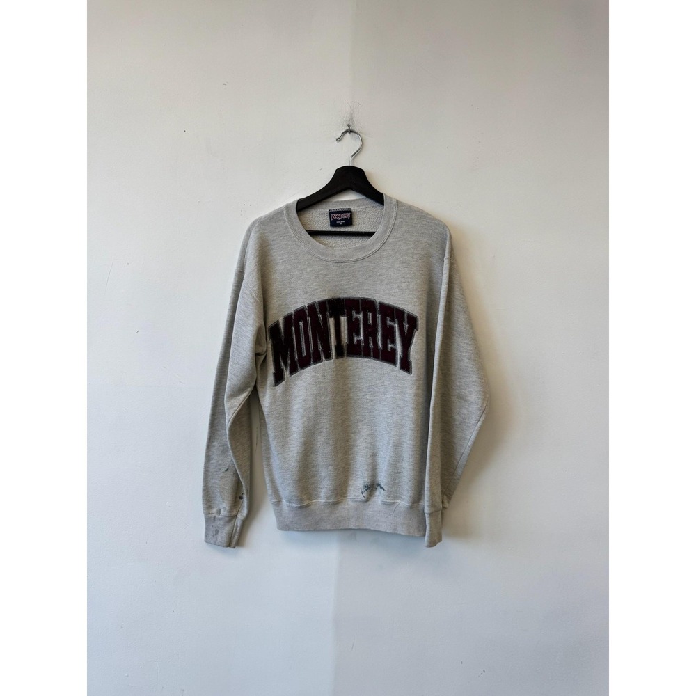 Vintage‎ JanSport Monterey Sweatshirt Mens Small Gray Fleece Crewneck USA 90s